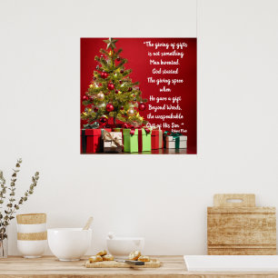Uitvinder van geschenk geven, God gaf poster van z