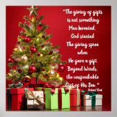 Uitvinder van het geschenk, God gaf Zijn Zoon Post Poster (Voorkant)