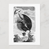 uitvinding van de Victoriaans vliegmachine Briefkaart (Voorkant)