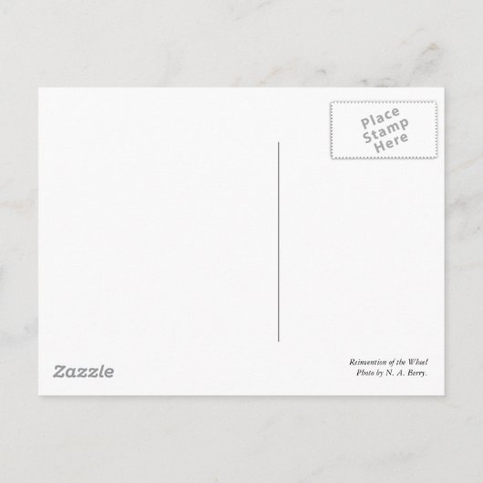 Uitvinding van het wiel briefkaart (Achterkant)