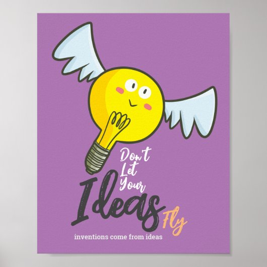 uitvindingen komen voort uit ideeën poster (Voorkant)