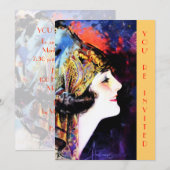 Uitvindingen, martha mansfield, metaalgoud kaart (Voorkant / Achterkant)