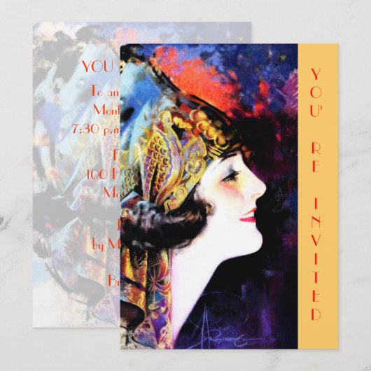 Uitvindingen, martha mansfield, metaalgoud kaart (Voorkant / Achterkant)