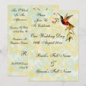  uitvindingen over het huwelijk van Hummingbird Kaart (Voorkant / Achterkant)