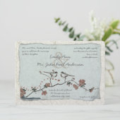 uitvindingen over het huwelijk van vogels kaart (Staand voorkant)