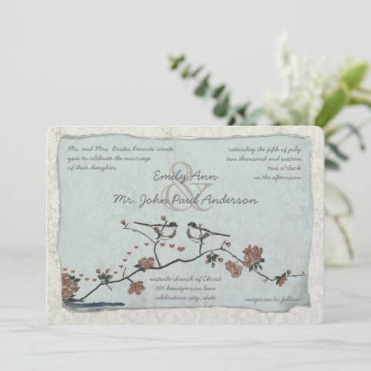  uitvindingen over het huwelijk van vogels kaart (Staand voorkant)