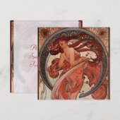  uitvindingen van Alphonse Mucha Dance Kaart (Voorkant / Achterkant)