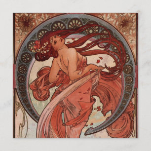 uitvindingen van Alphonse Mucha Dance Kaart