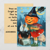  uitvindingen van Pumpkin Halloween Kaart (Voorkant / Achterkant)