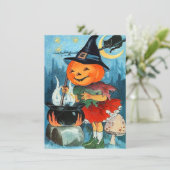  uitvindingen van Pumpkin Halloween Kaart (Staand voorkant)