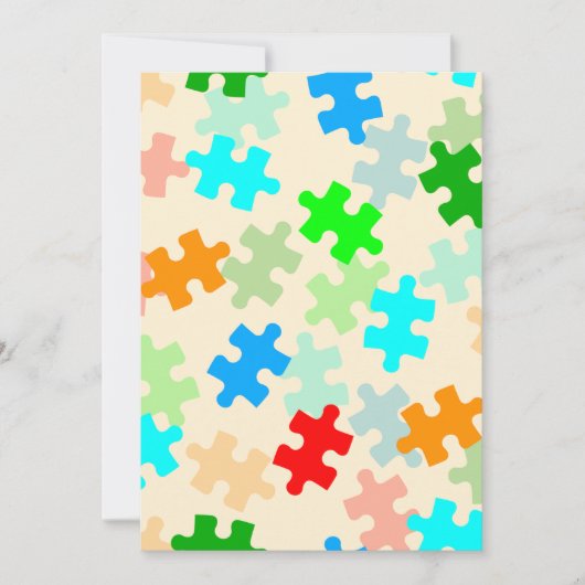 Uitvindingen van puzzelstukjes kaart (Voorkant)