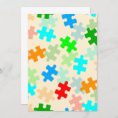 Uitvindingen van puzzelstukjes kaart (Voorkant / Achterkant)