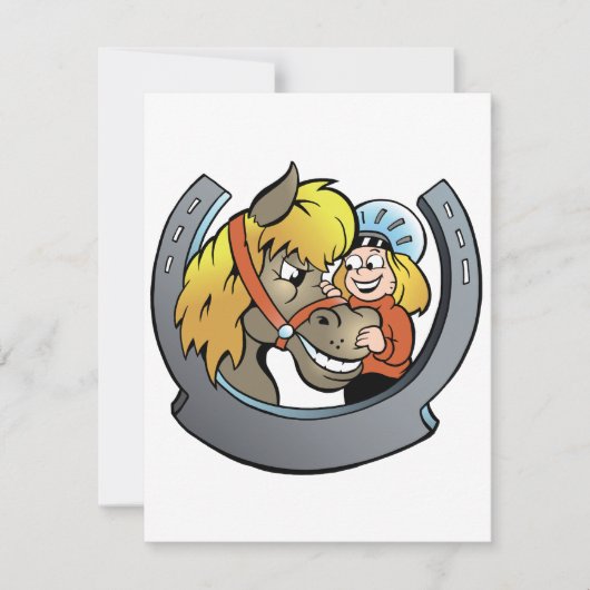 Uitvindingen van Rider en Horse Kaart (Voorkant)