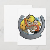 Uitvindingen van Rider en Horse Kaart (Voorkant / Achterkant)