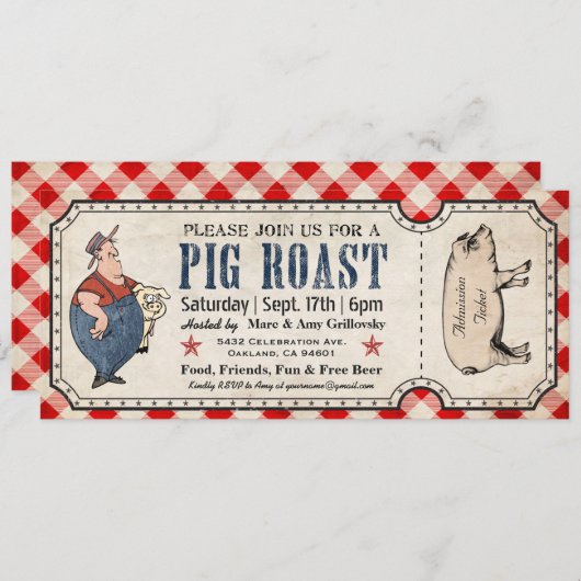 uitvindingen van varkensritten kaart (Voorkant / Achterkant)