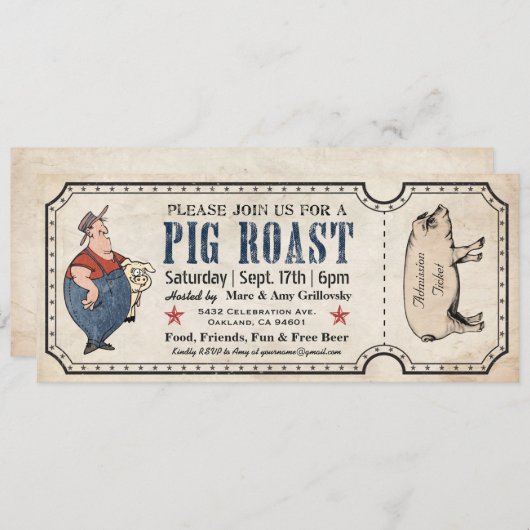  uitvindingen van varkensritten kaart (Voorkant / Achterkant)