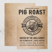 uitvindingen van varkensroast kaart (Voorkant / Achterkant)