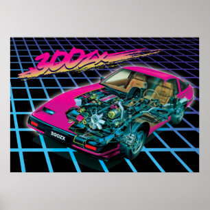 Uitvoer 300 zx poster