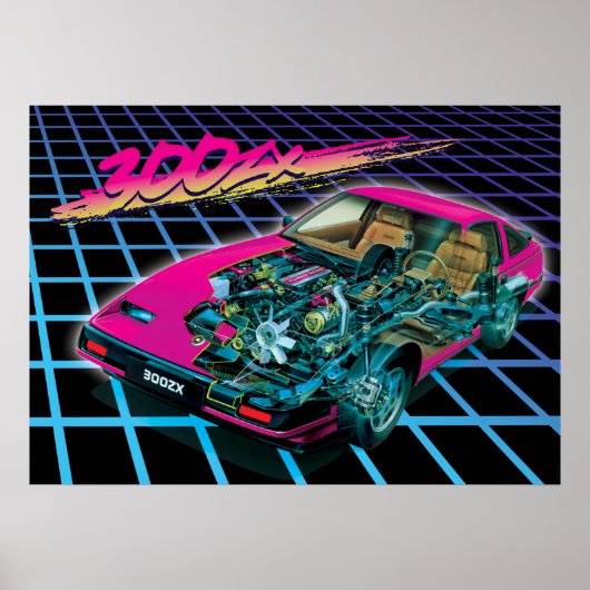 Uitvoer 300 zx poster (Voorkant)