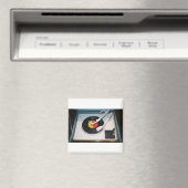 Uitvoerbaar vinylplaat en  platenspeler magneet (Insitu (Vaatwasser))