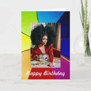 Uitvoerder Verjaardag, 5 "x 7" Gevouwen Verjaardag Kaart