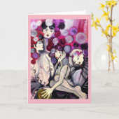 Uitvoerders "Silver Spheres"-Wenskaart Kaart (Gele Bloem)