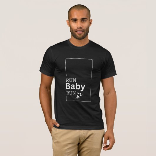 Uitvoeren baby run t-shirt (Voorkant volledig)