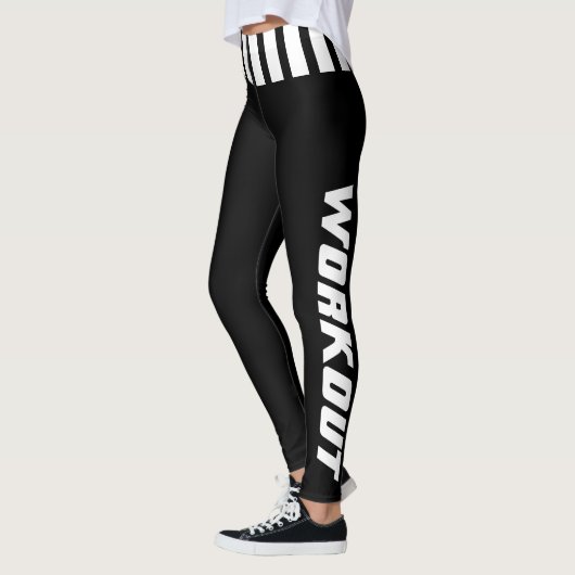 Uitvoeren in zwart-wit- of DIY-kleur Leggings (Links)