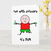 Uitvoeren met schaar kaart (Gele Bloem)