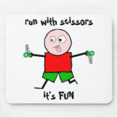 Uitvoeren met schaar muismat (Voorkant)