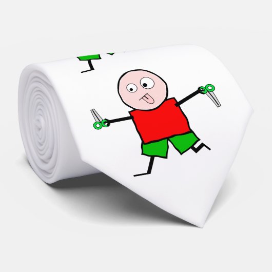 Uitvoeren met schaar stropdas (Opgerold)