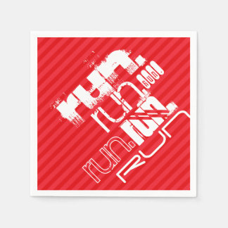 Uitvoeren; Scarlet Red Stripes Servet