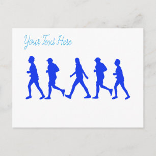 Uitvoeren van joggen briefkaart
