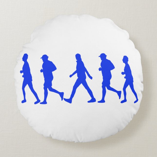 Uitvoeren van joggen rond kussen (Voorkant)