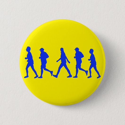 Uitvoeren van joggen ronde button 5,7 cm (Voorkant)