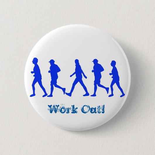 Uitvoeren van joggen ronde button 5,7 cm (Voorkant)