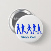 Uitvoeren van joggen ronde button 5,7 cm (Voorkant /achterkant)