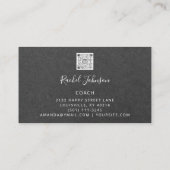 Uitvoeren van sportcoach Athlete Logo Instructor Q Visitekaartje (Achterkant)