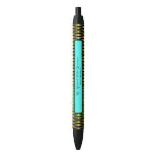 Uitvoerend blauw Gold-ontwerp Zwarte Inkt Pen