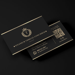 Uitvoerend Chauffeur Transport Concierge Zwart Visitekaartje