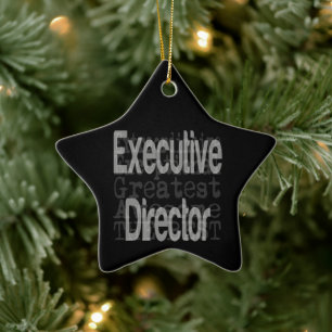 Uitvoerend directeur-generaal keramisch ornament