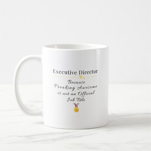 Uitvoerend directeur koffiemok (Links)