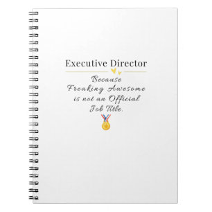 Uitvoerend directeur notitieboek