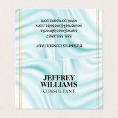 Uitvoerend | Dubbele gouden grens | Silky Drapery Visitekaartje (Buitenkant ongevouwen)