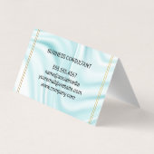 Uitvoerend | Dubbele gouden grens | Silky Drapery Visitekaartje (Achterkant)