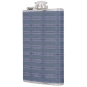 Uitvoerend gestreept blauw heupfles (Links)