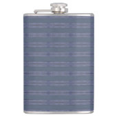 Uitvoerend gestreept blauw heupfles (Voorkant)