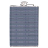 Uitvoerend gestreept blauw heupfles (Achterkant)
