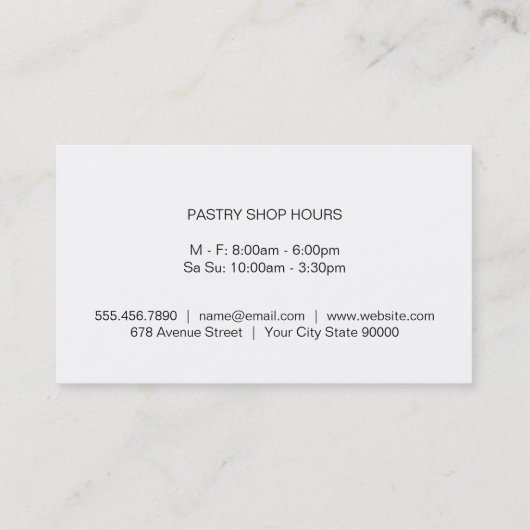 Uitvoerend Master Monogram Visitekaartje (Achterkant)