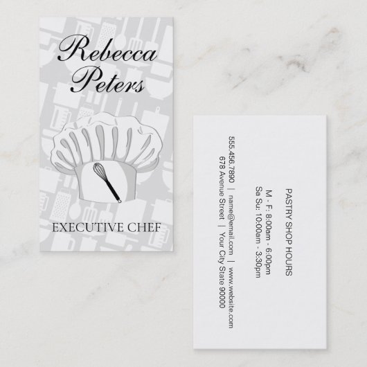 Uitvoerend Master Visitekaartje (Voorkant / Achterkant)